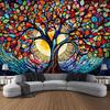 Lively Room Decoration Color  Burst Tree of Life Wall Art Room Decorating Item Party Backdrop Aesthetic Living Room Decor Anime