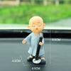 Resin Monks Action Figure Monk Decoration Band Figurines Car Ornaments Figure Doll Handicrafts Monks Dolls Boys Gifts