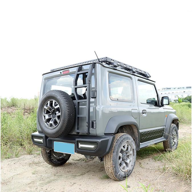 Aluminum Alloy Rear Door Tail Ladder Climbing Ladder Tailgate Rack For Suzuki Jimny JB64/JB74       2024