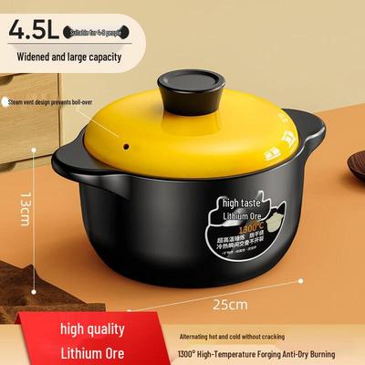 High-Temperature Ceramic Casserole Stew Pot