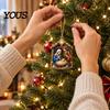 Novice Friendly Craft Supplies Christmas Faux Pearl Art DIY Kit, Make 10Pcs Hanging Ornaments, Festive Seasonal Handmade Ornaments Rhinestone Kit for