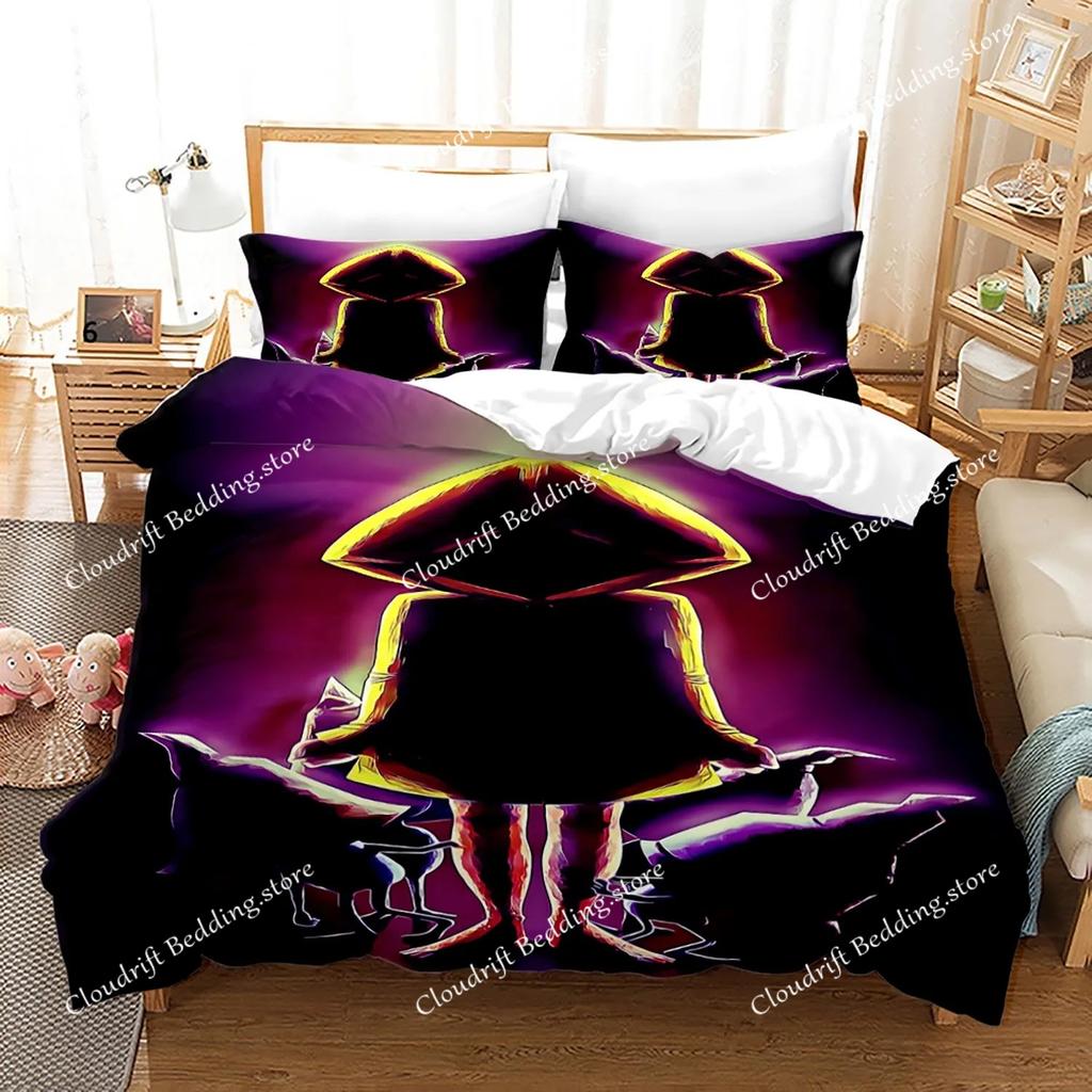 Little Nightmares Bedding Set Single Twin Full Queen King Size Bed Set Adult Kid Bedroom Duvet Cover Sets 3D Anime Bed Sheet Set