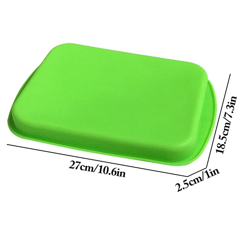 1pc Rectangular Silicone Cake Pan Non Stick Baking Mould For Bread Toast Cake Tools Baking Accessories Random