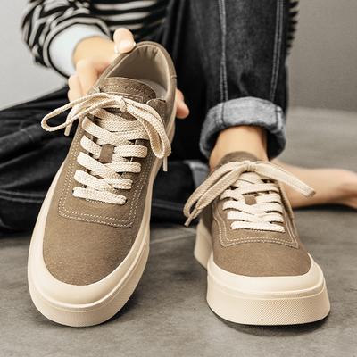 Fashion Genuine Leather Original Skateboard Shoes Men Fashion Sneakers Men Streetwear Suede Platform Shoes Men Designer Skate Sneakers