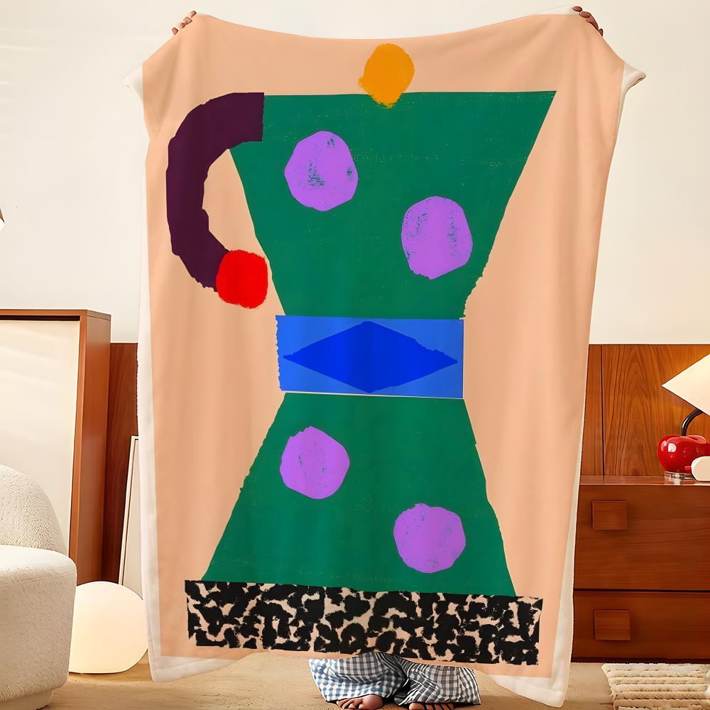 Artist M-Matias L-Larrain Throw Flannel Throw Blanket, Lightweight Cozy, Durable Washable Cute Cool