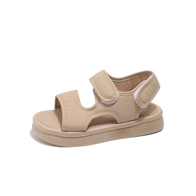 Kids Beach Shoes Casual Soft Sole Boys Girls Flat Shoes for Summer Trendy 2025 Summer New Girls Sandals Soild Color Non-slip