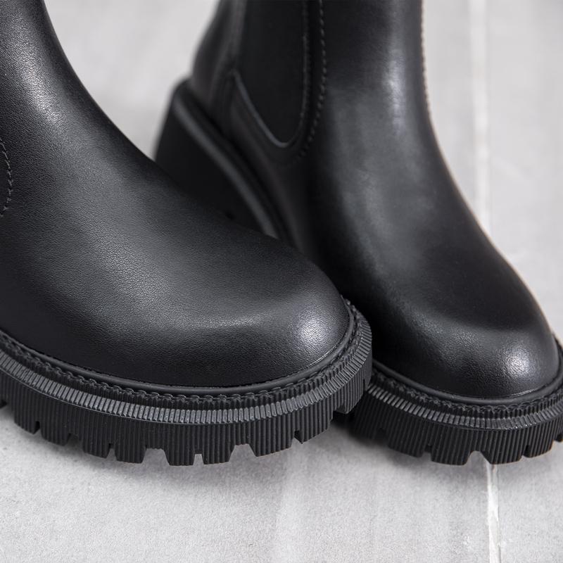 Fashion AIYUQI Women's Chelsea Boots Genuine Leather New Autumn Winter Fashion Women's Ankle Boots Retro Winter Boots Ladies WHSLE MTO