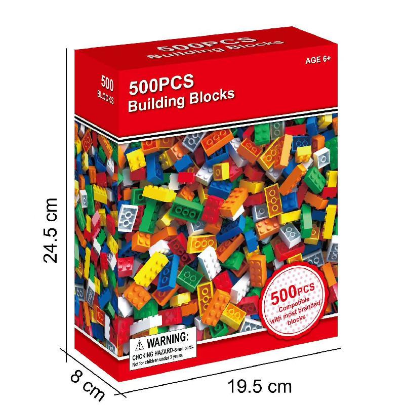 500 Piece Vibrant Small Granule Building Blocks Set For Creative Kid Assembly Fun