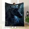 A Glowing, Mystical Unicorn with Tangled Vines and Sparkling Accents. for All Seasons Blanket Lunch Break Throw Gift