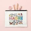 Spanish Printed Makeup Bag Travel Neceser Toiletries Storage Bag Female Canvas Cosmetic Bags Birthday Mother's Day Gift for Mom
