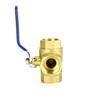 1" 3 Way Ball Valve Female L Port Vinly Insulation Handle 600 WOG DN25