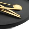 6/30Pcs Matte Black Cutlery Set Stainless Steel Knife Fork Spoon Dinnerware Flatware Kitchen Tableware Set Party Hotel Supply