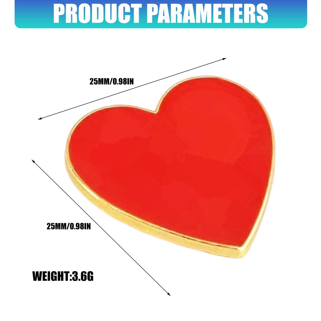Unique Heart Shaped Brooch For Couples And Friend Crafted From Sturdy Alloy