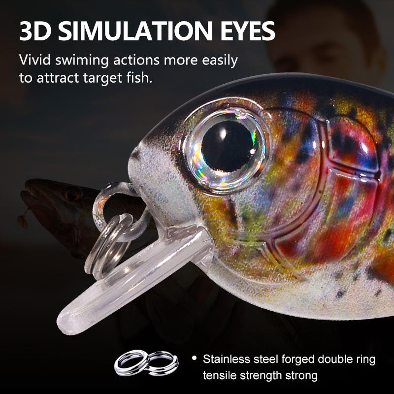 Outdoor Mini Lure Set: Little Fatty Simulated Bait for Cross-Border Fishing
