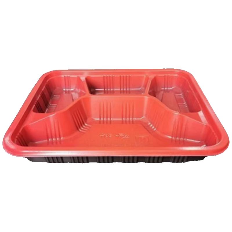 Disposable Plastic 4-Compartment Takeaway Containers