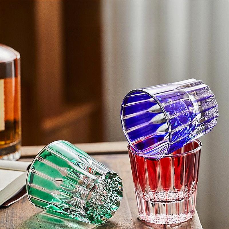 200ml Luxusní sklenice na víno Vícebarevné sklenice na whisky Špičková koktejlová sklenice Párty Vynikající sklenice na pití Kávové hrnky