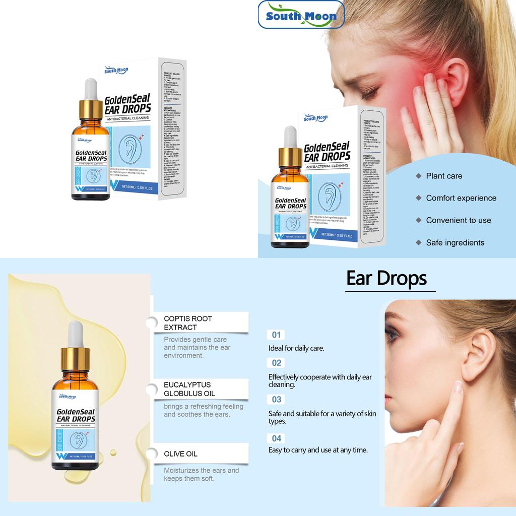 Gentle And Nourishing Southmoon Ear Care Solution For Daily Ear Comfort And Cleanliness