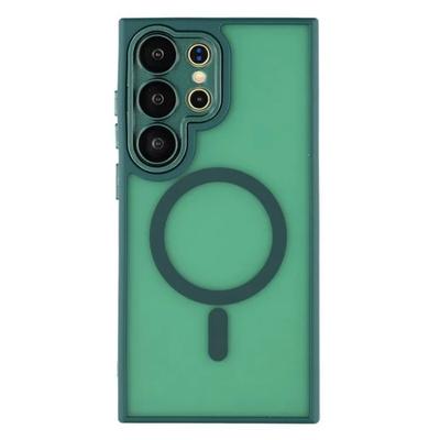 For Samsung Galaxy S26 Ultra Magnetic Case WANLONFENG QB Series PC TPU Phone Cover with Screen Film