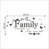Fashion Europe Style Family Love Poster Suitable Home Living Room Wall Sticker Pretty House Decorative Wedding Art Wall Decals
