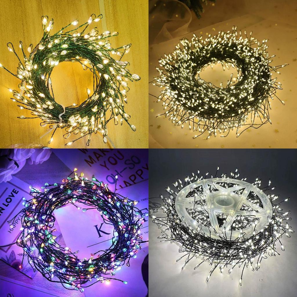 String Led Christmas Lights With Copper Wire For Indoor Outdoor Holiday Decor