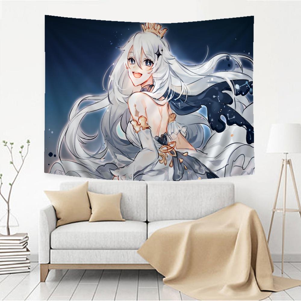 Genshin Impact Paimon Hippie Wall Hanging Tapestries Art Science Fiction Room Home Decor Kawaii Room Decor