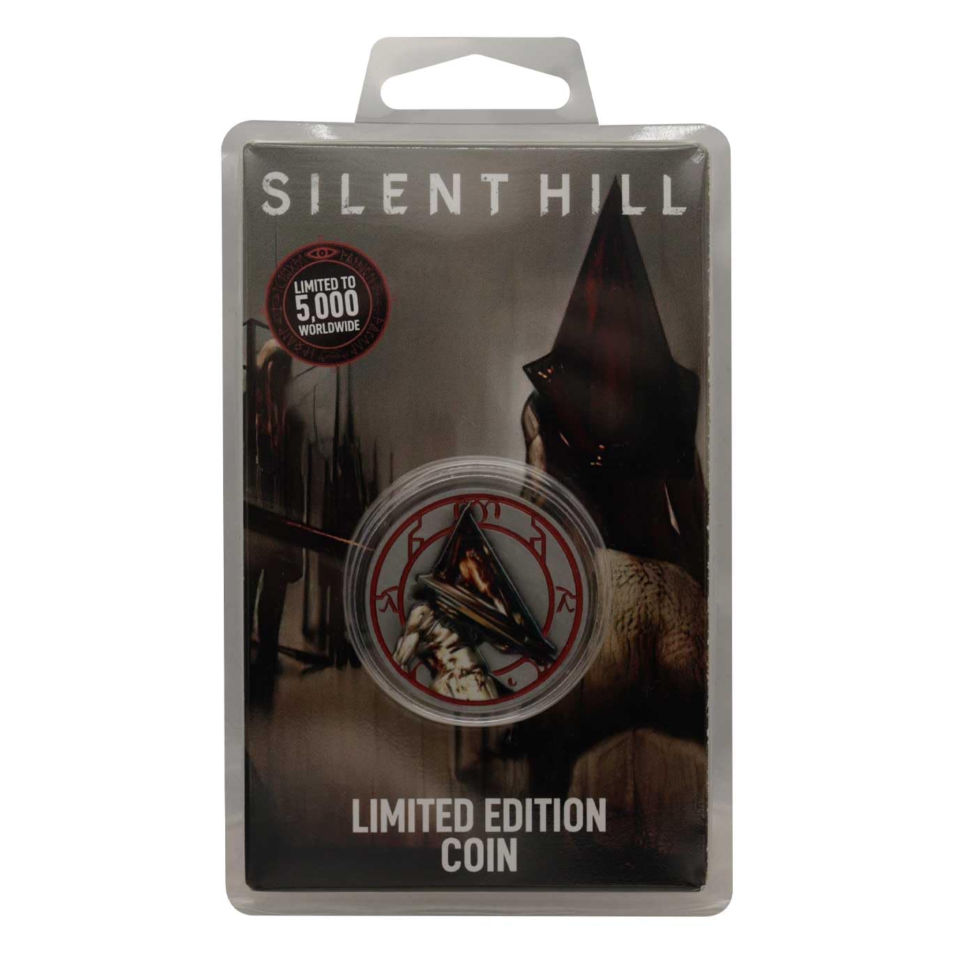 

Officially Licensed SILENT HILL Red Pyramid Thing Coin (Serial Numbered) білий