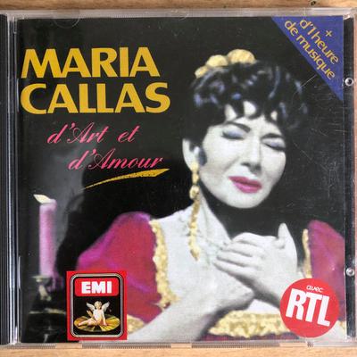 CD HERBERT VON KARAJAN; MARIA CALLAS - Maria Callas: D'Art Et D'Amour  CDC7541062 EMI 1990 France Classical Used