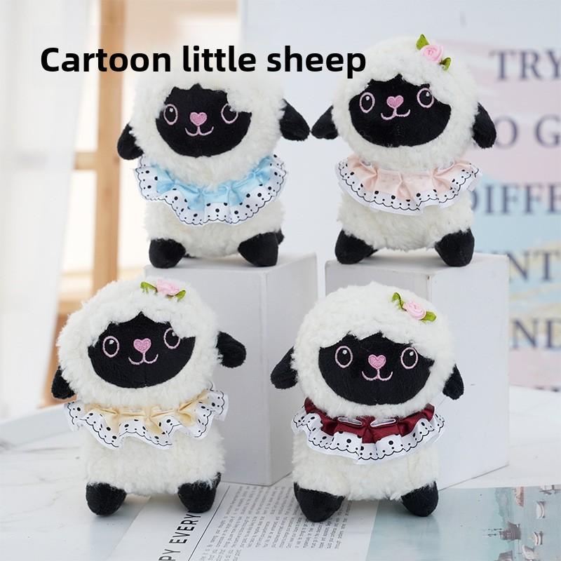 Chinese Zodiac Sheep Plush Keychain With Pp Cotton Filling For Gift And Decoration