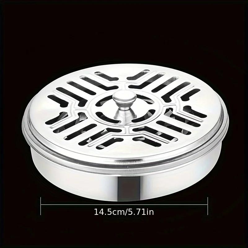 1PC Incense Holder, Mosquito Coil Tray Holder for Household with Lid, Outdoor Mosquito Coil Box, for Living Room and Bedroom