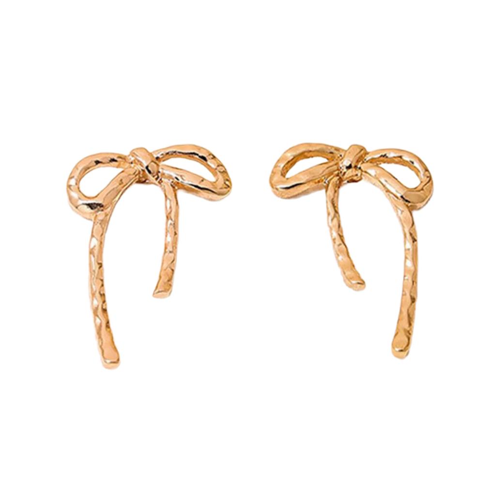 Lightweight Ear Studs Sparkling Women's Ear Jewelry Elegant Bowknot Earrings Ornament Trendy Women's Fashion Ear Studs