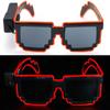 Neon Party Nightclubs Mosaic LED Glasses Flashing Glasses  for Adult Kids