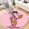 1pc Hawaiian Shirt Pink Panther Office Round Area Rug, Under Office Chairs Bedroom Living Room Home Decor a1022340