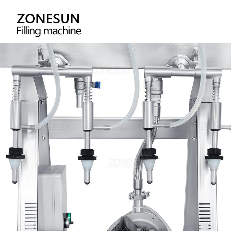 ZONESUN Automatic Liquid Red Wine Filling Machine Bottle Packaging Production Line ZS-RWGFP4