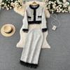 Autumn And Winter Small Fragrant Wind Fringe Fashion Short Jacket + Long Paragraph Hip Half-Body Skirt Two-Piece Set