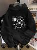 2026 New Style Women's Hoodie Music Cartoon Cat Heart Letter Print Hoodie Creative American INS Style Casual Versatile Long Sleeve