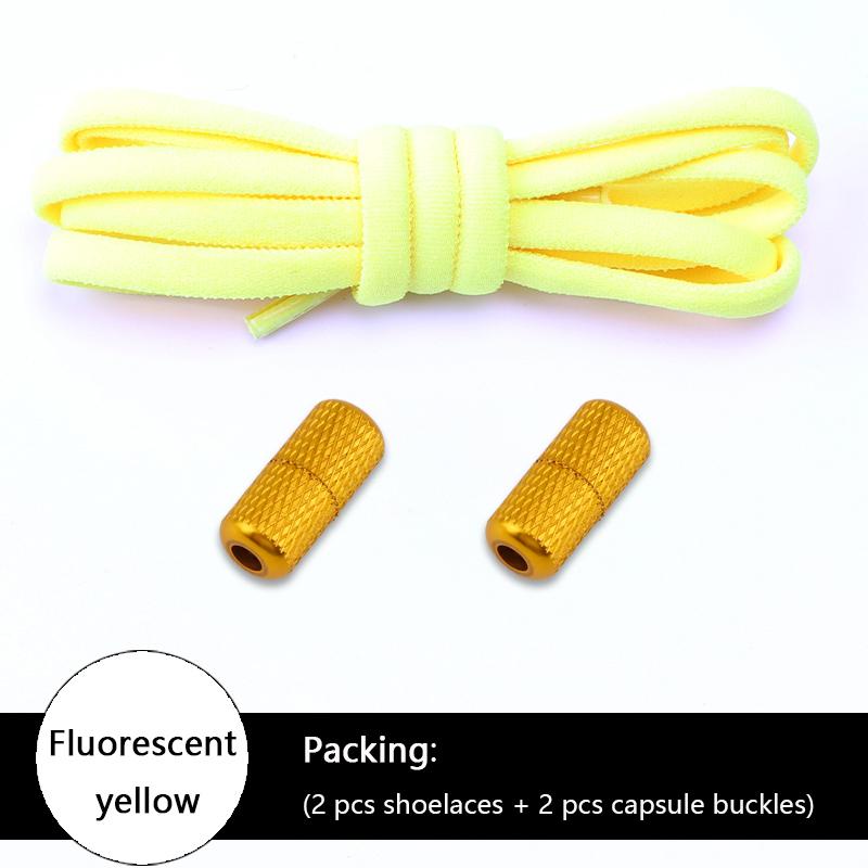 Colorful Elastic Semicircle No-Tie Shoe Laces for Sneakers Kids & Adults Metal Lock Lazy Laces Boot Shoe Strings