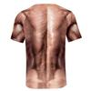 Men 'S 3d T -Shirt Bodybuilding Simulated Muscle Tattoo T -Shirt Casual Nude Skin Chest Muscle Tee Shirt Short -Sleeve Clothes Tops 