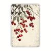 pcCherry Vintage Metal Tin SignHanging Tin PicturePlaque Decorative Wall ArtIndoorOutdoor DecorationWallRoomHomeBedroo