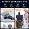 OBD2 Scanner with Battery Tester - Diagnostic Tool for Cars, Check Engine Light & Emissions Readiness, Real-Time Date, Plug & Play