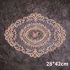 1Pcs Dining Table Embroidery Craft Placemat European Style Lace Insulation Plate Mat Anti-scald Coaster Table Pads