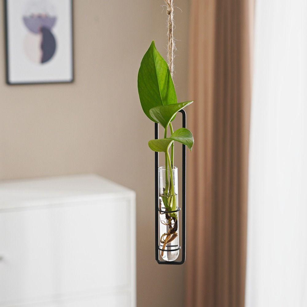 Wall Hanging Test Tube Vases Thickened Glass Vase Gardening Supplies Hanging Glass Planter  Garden