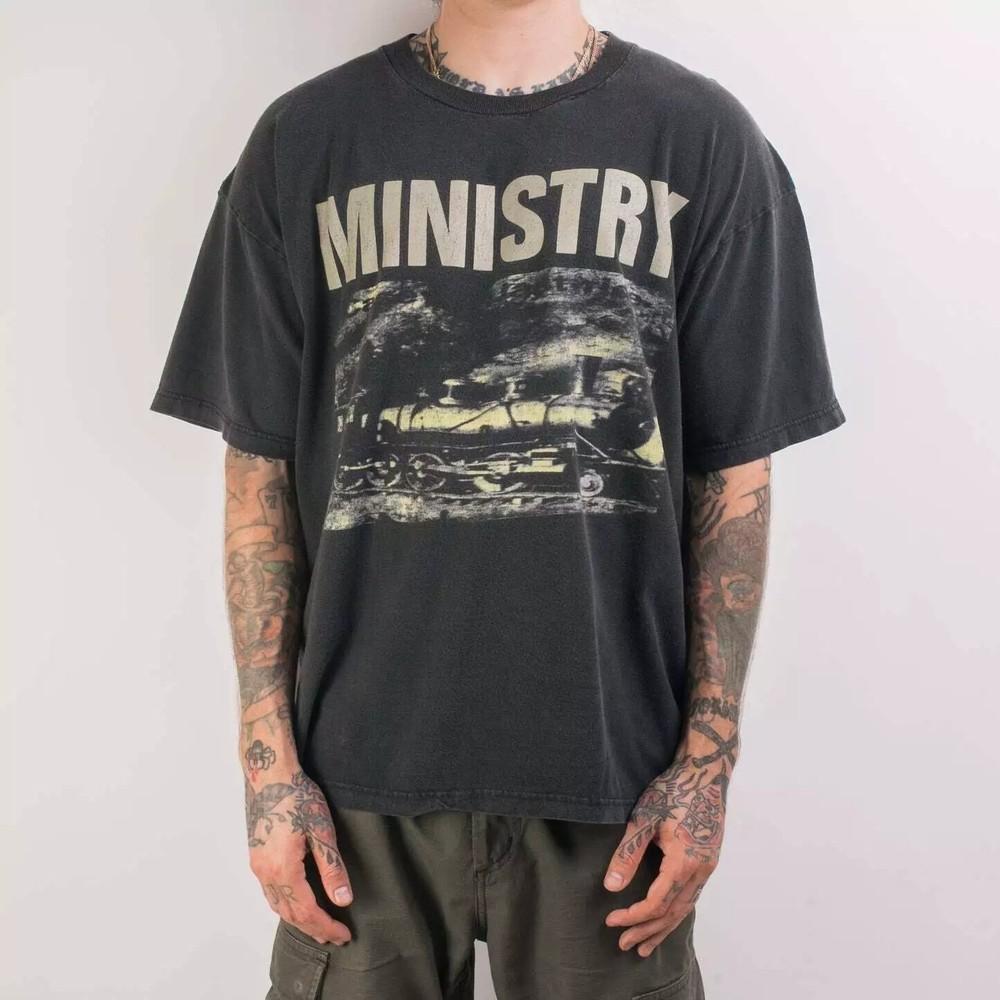 Remake 90#039s Ministry Retro Style Short Sleeve Unisex Tshirt Men Women S5XL Unisex T-Shirt XXL