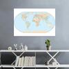 Standard Map World Map with National Flag Classic Edition Map of The World Posters and Prints for School Supplies