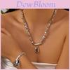 Geometrische Legierung Choker-Halskette und Armband-Set mit Strass-Anhänger für Damen