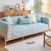 Nordic Simple Solid Color Sofa Cushion Four Seasons Pure Cotton Fabric Non-slip Cotton Seat Cushion Universal Modern Sofa Cover Cover