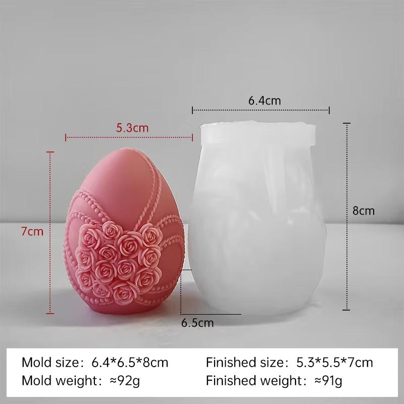 DIY Easter Egg Silicone Mold Handmade Aroma Candle Plaster Easter Decoration Molds Candle Making Supplies