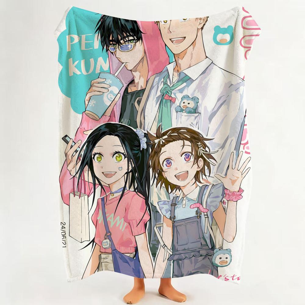 Anime M Medalist Throw Flannel Throw Blanket Suitable for Sofa Living Room Bedroom