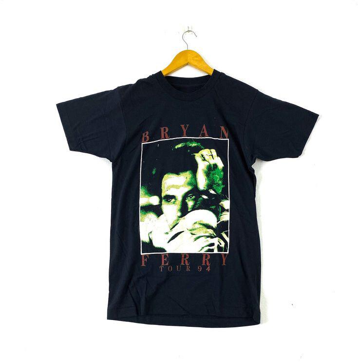 Vintage 94 Tour Bryan Ferry Shirt Short Sleeve Black Unisex S-234XL Unisex T-Shirt XL