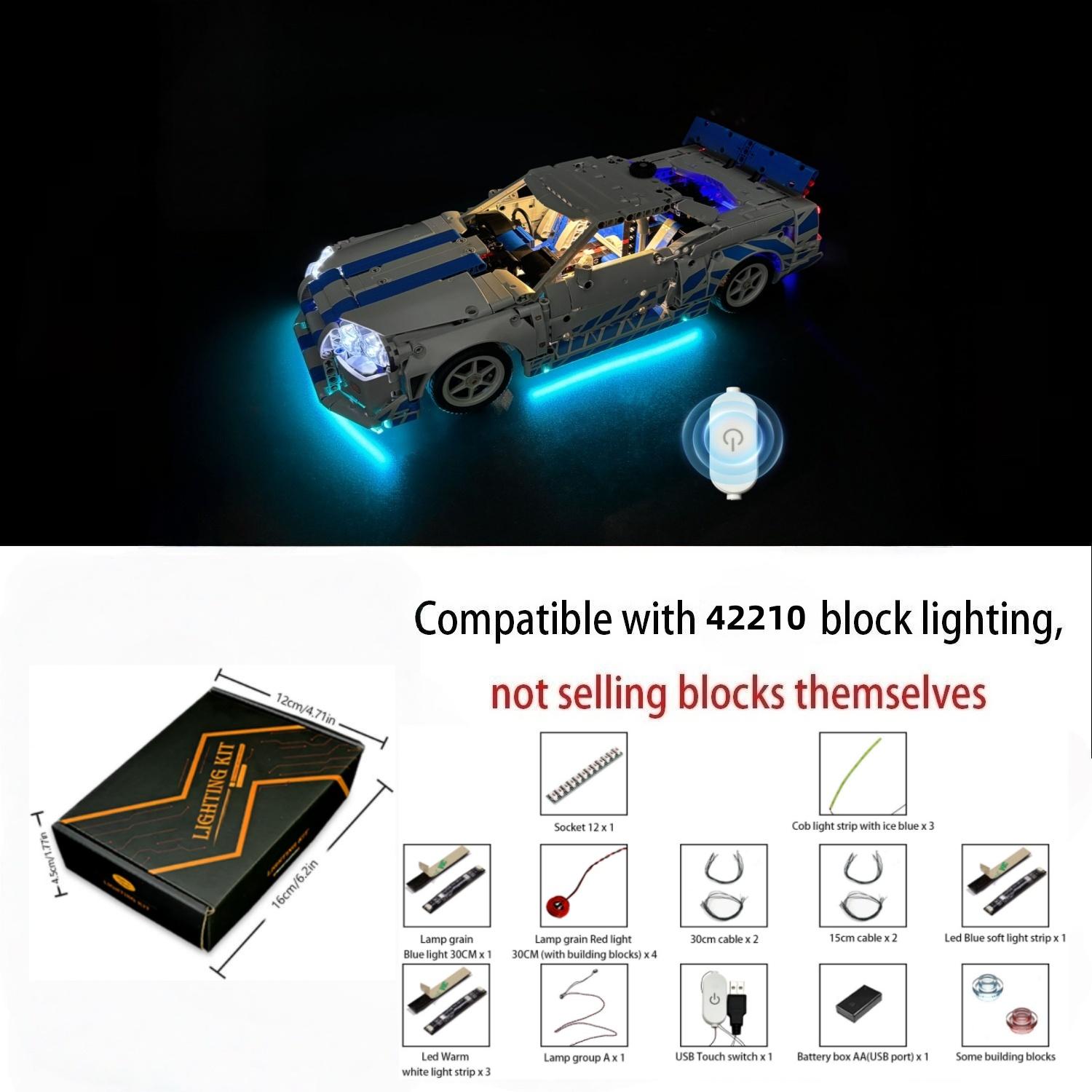 

LYBMTWF LED Lighting Kit Compatible with Lego 42210 2 Fast 2 Furious Nissan Skyline GT-R (R34) Car(NOT Include Model Bricks)