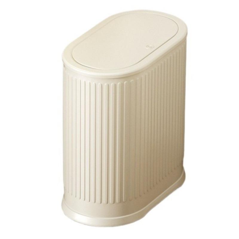 Narrow Trash Can Bathroom Touch Trash Cans Luxury Litter Bins Large Capacity Garbage Buckets with Lid Bathrooms Accessories